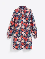 Lindsay Shift Mini Dress Stretch Poplin