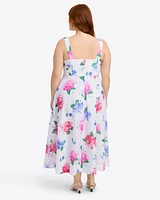 Josephine Love Circle Dress Printed Hydrangea