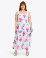 Josephine Love Circle Dress Printed Hydrangea