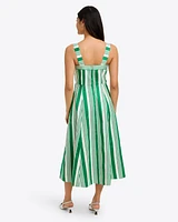 Rosalind Love Circle Dress Ottoman Stripe