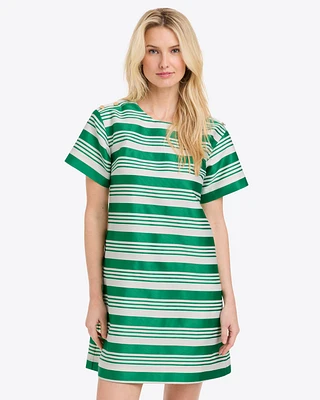 Emmaline Shift Dress Ottoman Stripe