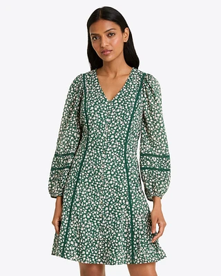 Gwen Long-Sleeve Dress Gauzy Cotton