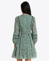 Gwen Long-Sleeve Dress Gauzy Cotton