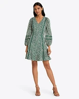 Gwen Long-Sleeve Dress Gauzy Cotton