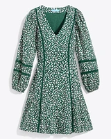Gwen Long-Sleeve Dress Gauzy Cotton