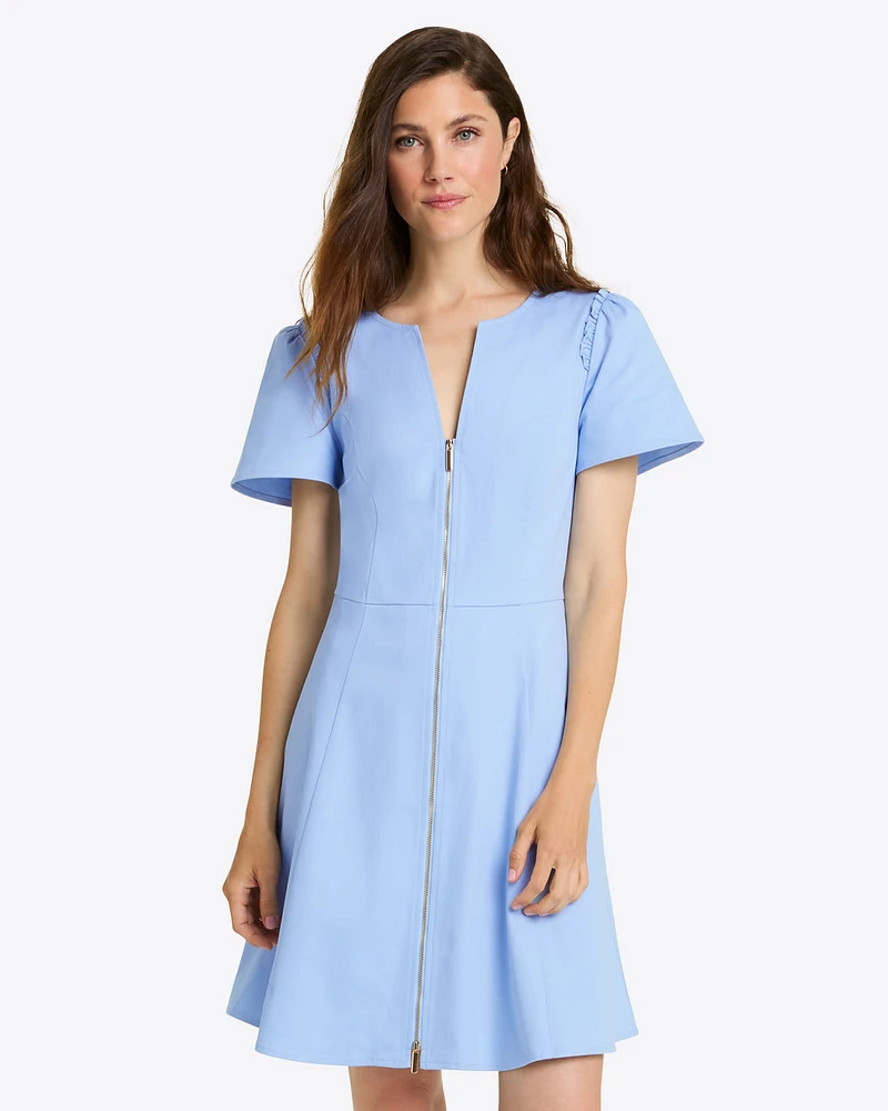 Mae Love Circle Dress Light Blue