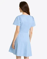 Mae Love Circle Dress Light Blue