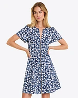 Mae Love Circle Dress Blue Floral