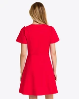 Mae Love Circle Dress Red