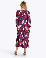 Matilda Midi Dress Crinkle Plissé