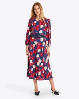 Matilda Midi Dress Crinkle Plissé