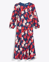 Matilda Midi Dress Crinkle Plissé