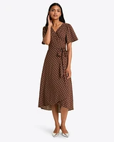 Gigi Wrap Dress Matte Satin