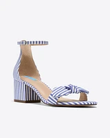 Preston Sandal Blue & White Stripe