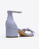 Preston Sandal Blue & White Stripe