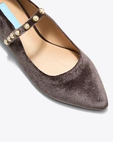 Abigail Velvet Flat