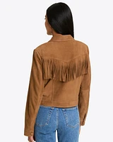 Cropped Suede Jacket