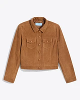 Cropped Suede Jacket