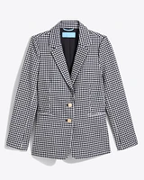 Gingham Blazer Textured