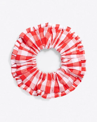 Scrunchie in Poppy Red Gingham