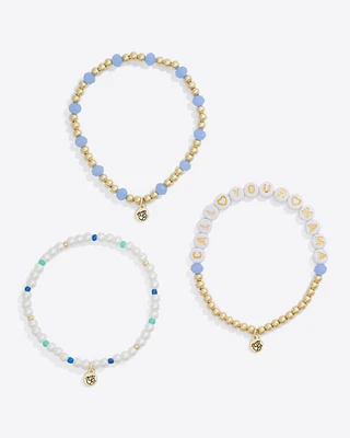 Call your Mama Stretch Bracelet Trio