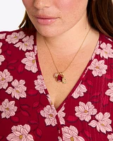 Multi Stone Charm Necklace