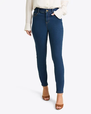 Mid-Rise Slim Jeans Medium Wash