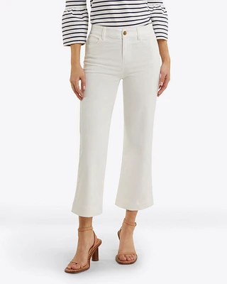 Wide Leg Jeans White Denim