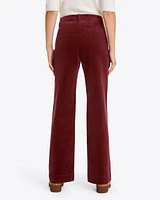 Patch Pocket Corduroy Wide Leg Pant