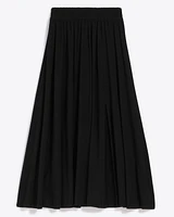 Knit Midi Skirt Black