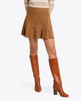 Flutter Skirt Suede