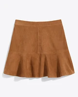 Flutter Skirt Suede