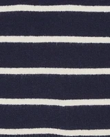 Striped Quarter Zip Sweater Mariner Stripe