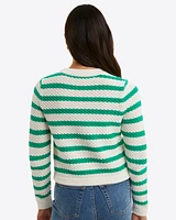 Rita Crewneck Cardigan Cotton