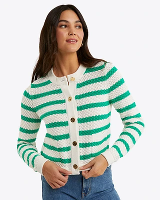 Rita Crewneck Cardigan Cotton