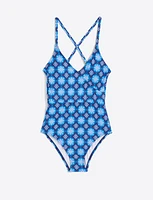 Crossover One Piece Swimsuit