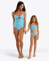 Tie Front One Piece Swimsuit