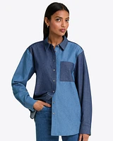 Lynn Long Sleeve Top Chambray