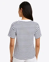 Crewneck T-Shirt Nautical Stripe