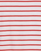 Long-Sleeve Easy Knit Top Stripe