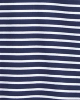 Gillian Long Sleeve Top Navy Mariner Stripe