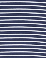 Mock Neck Puff Sleeve Top Navy