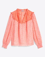 Gretchen Top Tangerine Floral