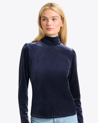 Turtleneck Top Velvet