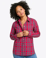 Tanner Buttondown Top Angie Plaid