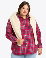 Tanner Buttondown Top Angie Plaid