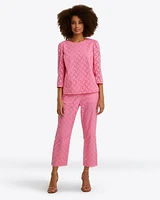 Claire Top Eyelet