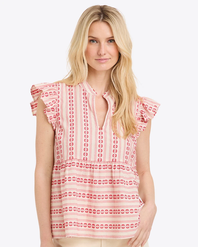 Penelope Top Dobby Stripe