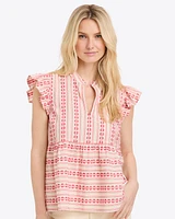 Penelope Top Dobby Stripe