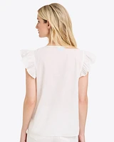 Ana Top Embroidered Cotton